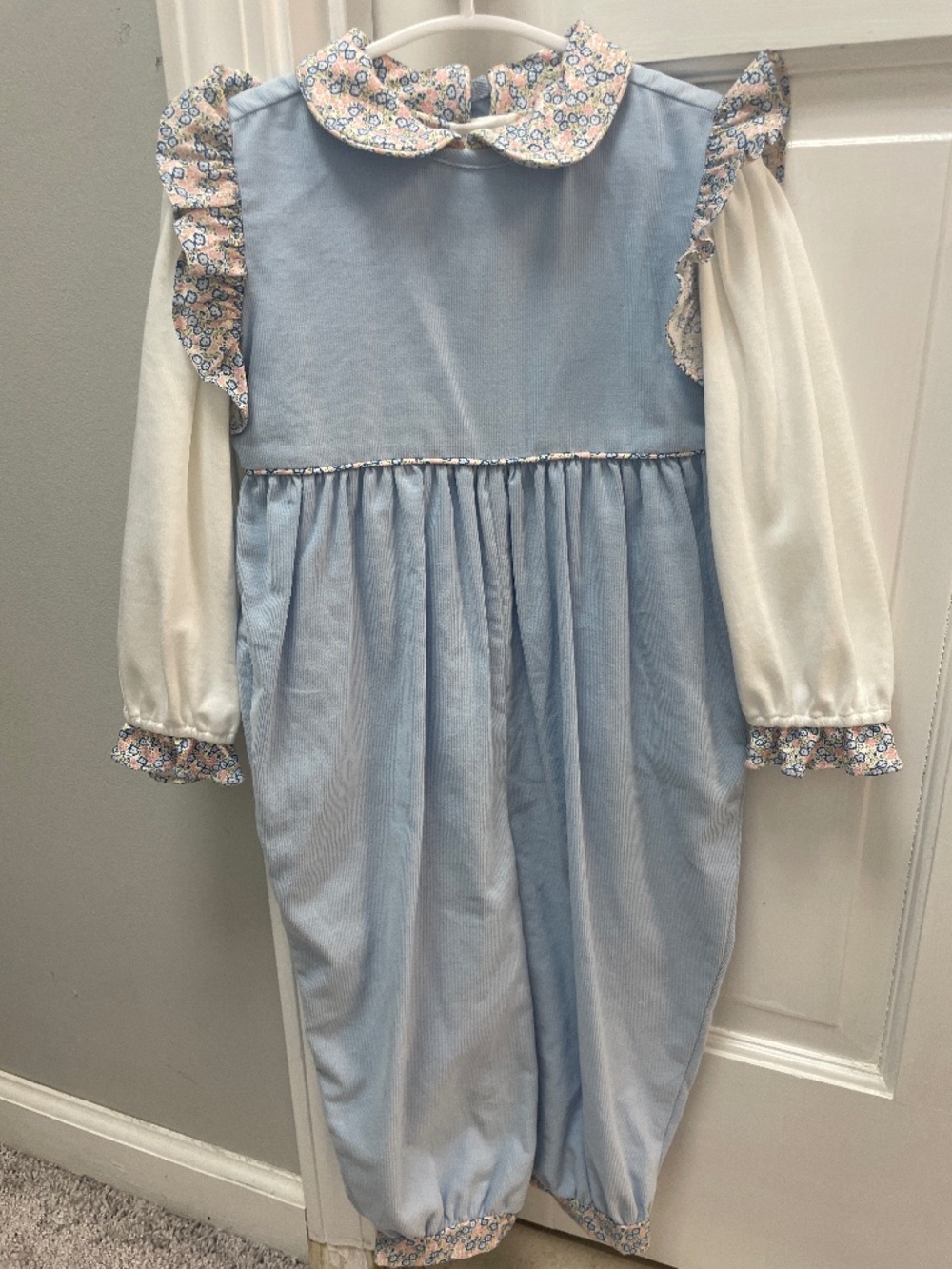 Long sleeve shirt and romper